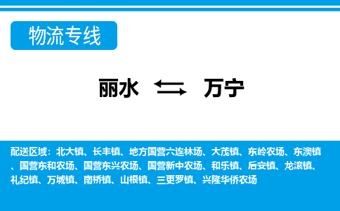 麗水到萬寧物流專線-麗水至萬寧貨運公司